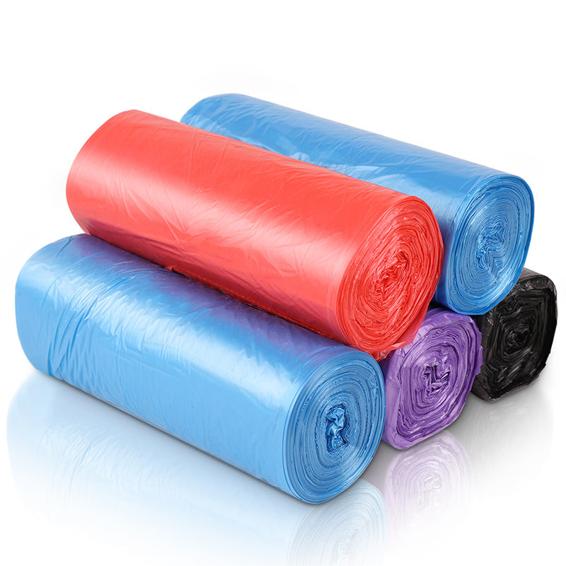 Household black disposable garbage bags
