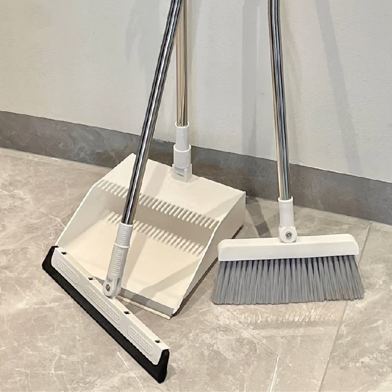 Household broom and dustpan