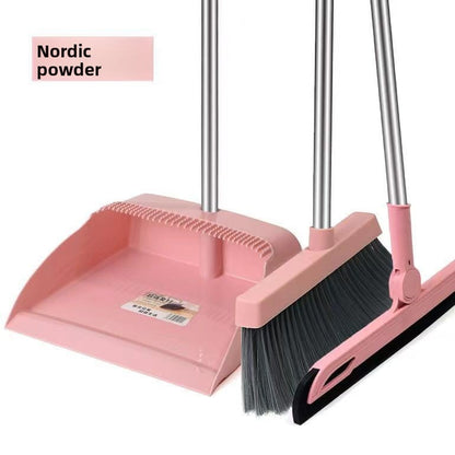 Household broom and dustpan