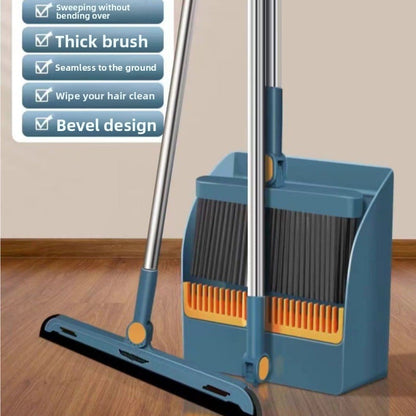 Household broom and dustpan