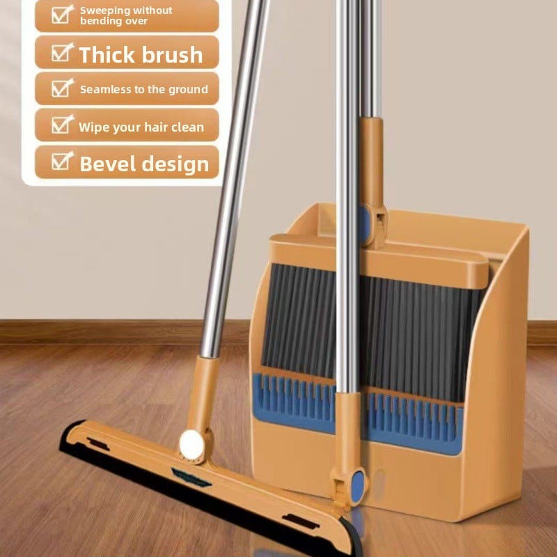Household broom and dustpan
