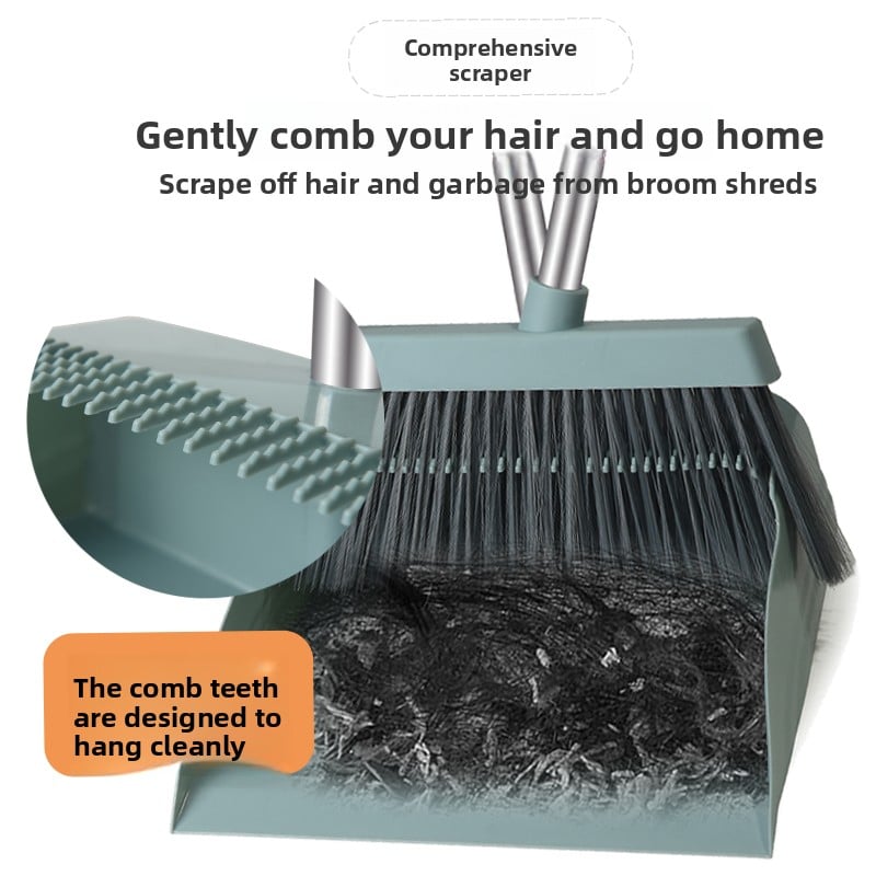 Household broom and dustpan