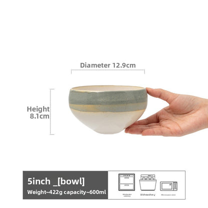 Household ceramic bowl