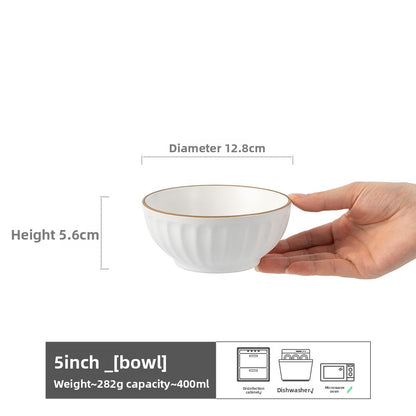 Household ceramic bowl