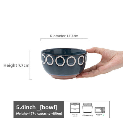 Household ceramic bowl