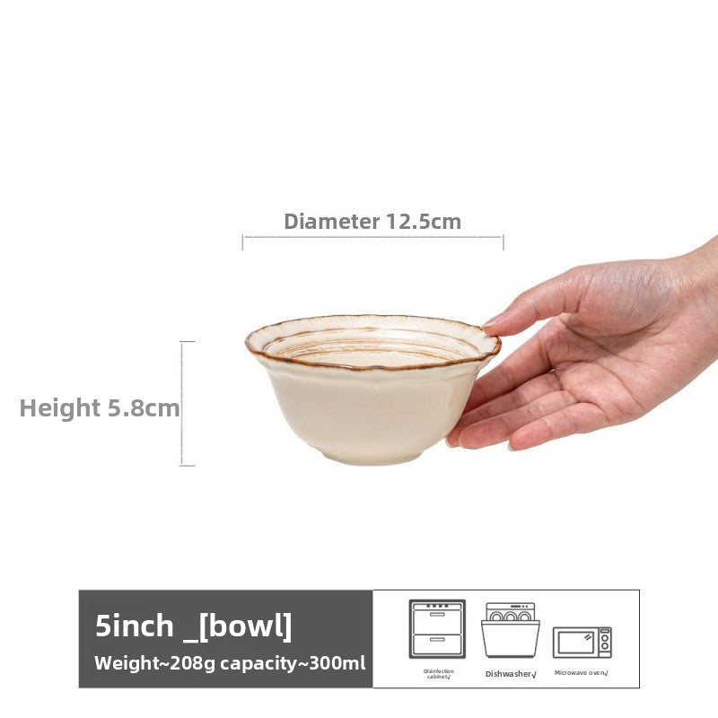 Household ceramic bowl