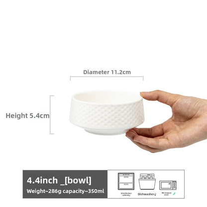 Household ceramic bowl