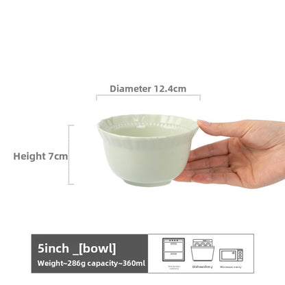 Household ceramic bowl