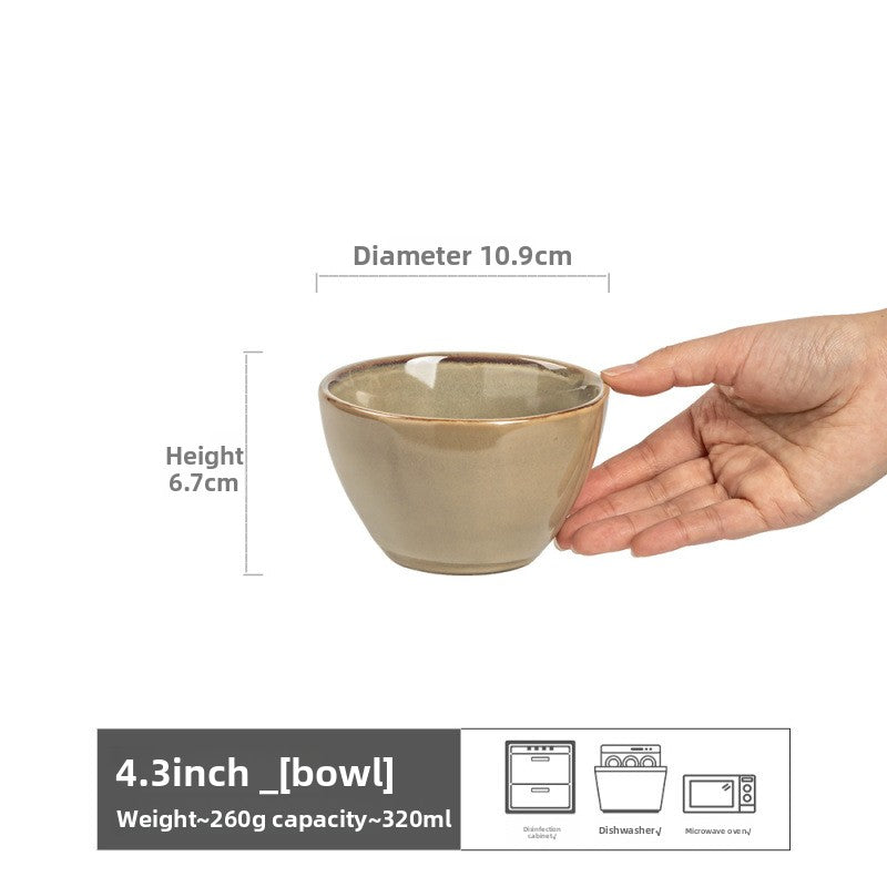 Household ceramic bowl