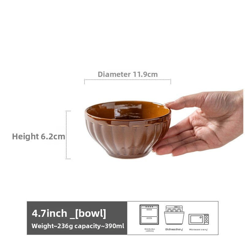 Household ceramic bowl