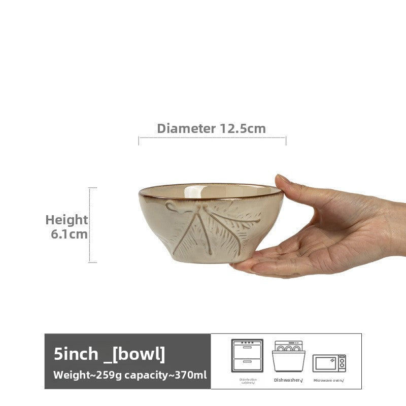Household ceramic bowl