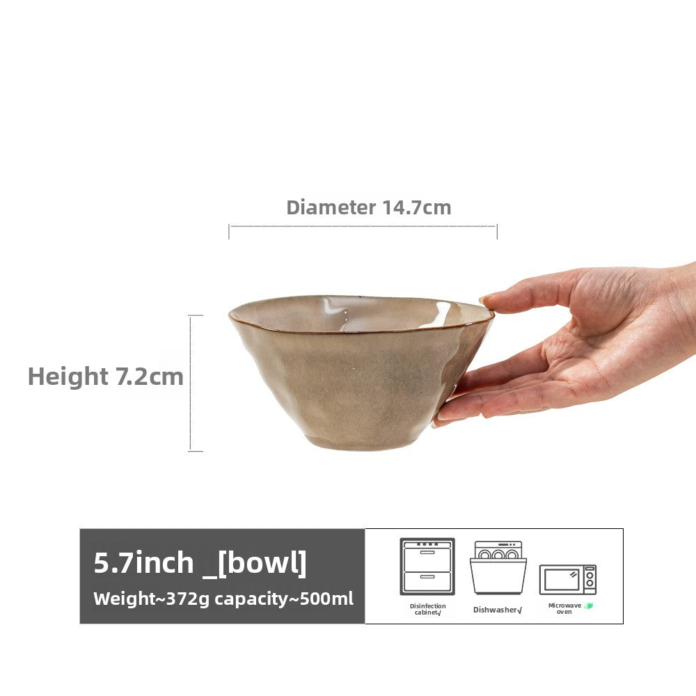 Household ceramic bowl