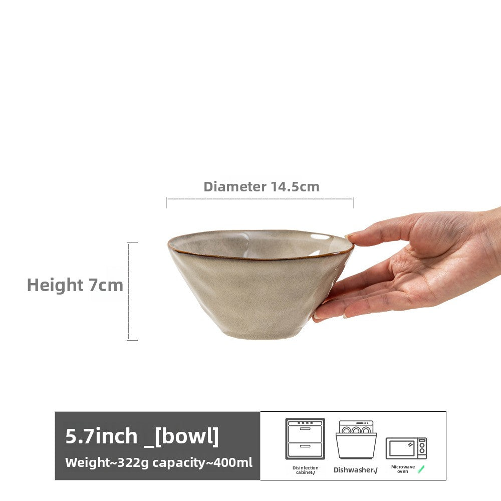 Household ceramic bowl