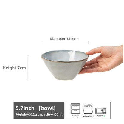 Household ceramic bowl