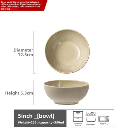Household ceramic bowl