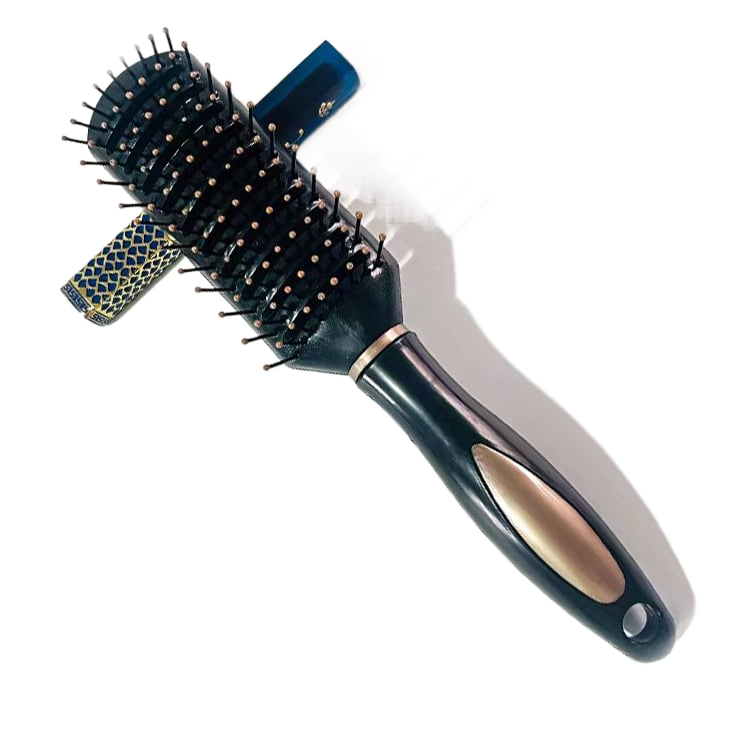 Household curly hair comb men's and women's air cushion airbag massage comb ribs comb inner buckle styling hair cylinder roll comb