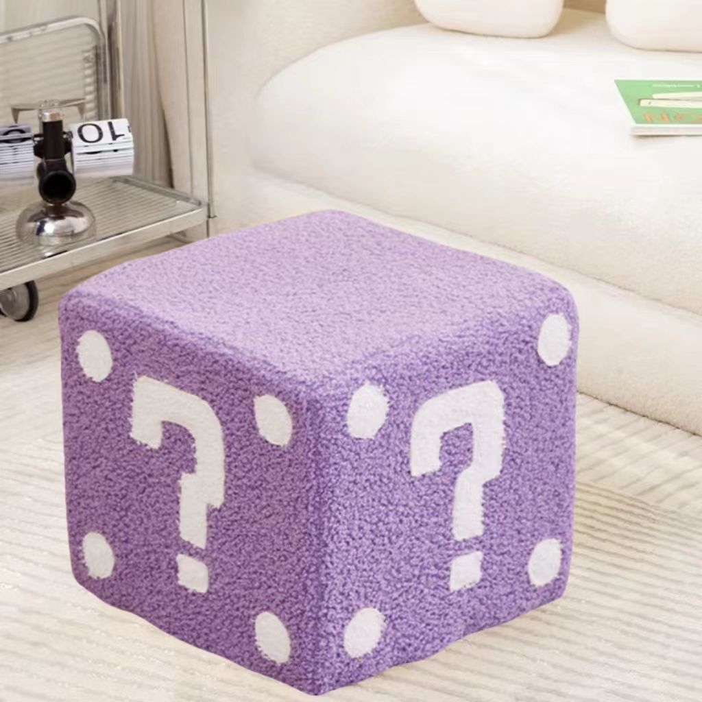 Household dice stool as a shoe stand