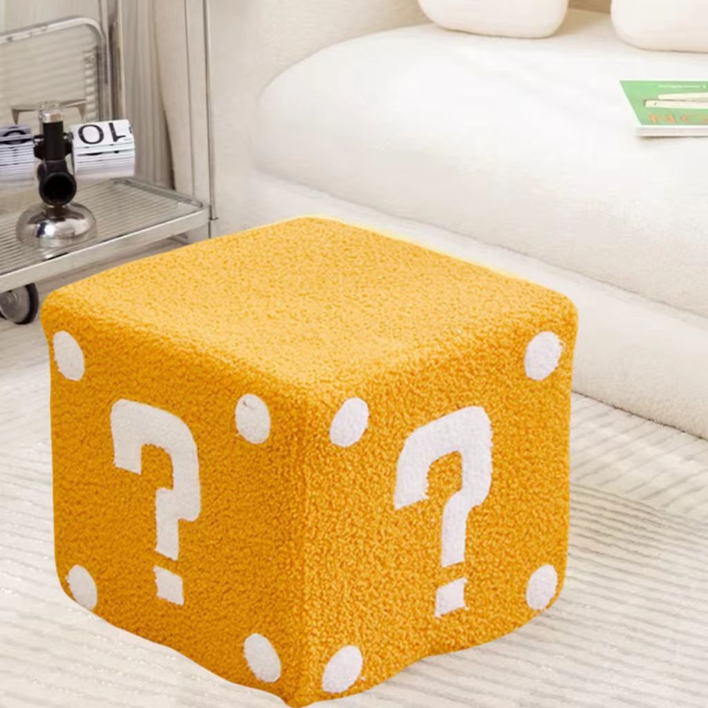 Household dice stool as a shoe stand