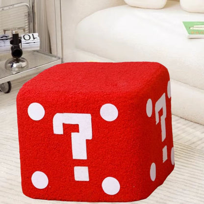 Household dice stool as a shoe stand