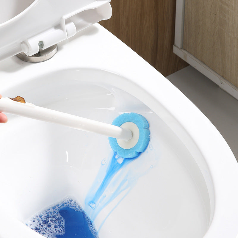 Household Disposable Toilet Brush with 16 Replaceable Heads