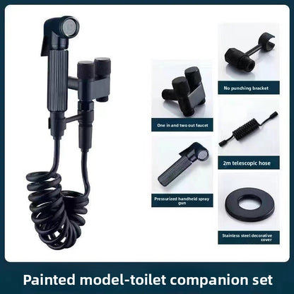Household double-switch Angle valve for bathroom