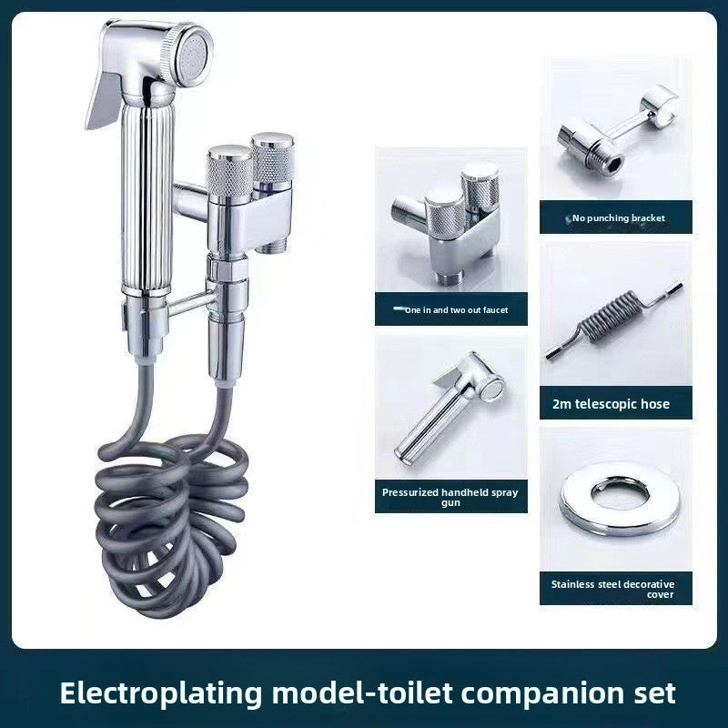 Household double-switch Angle valve for bathroom