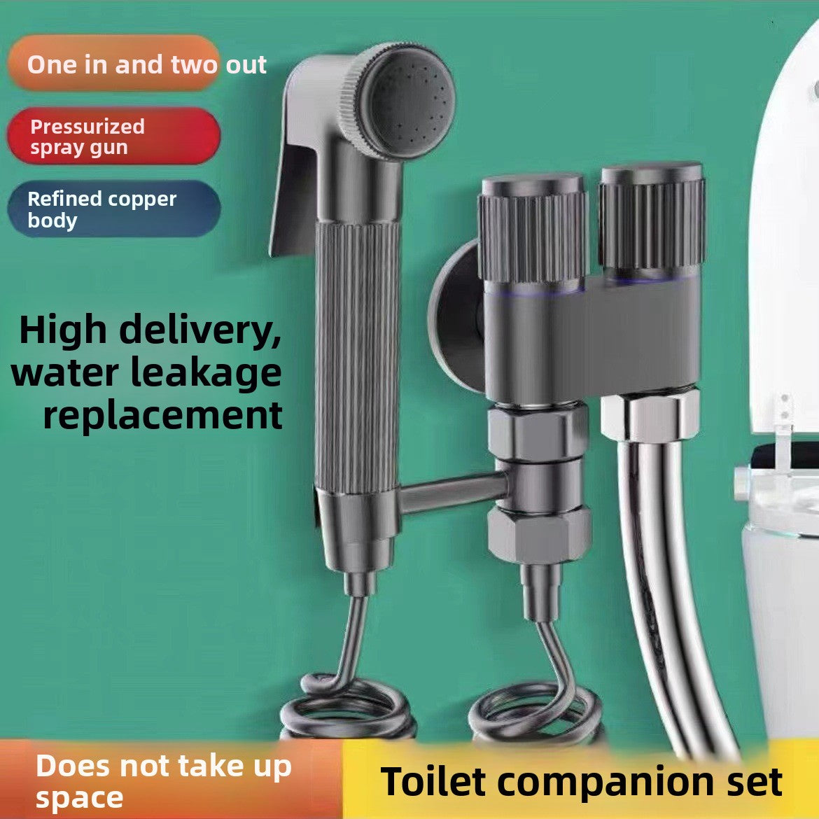 Household double-switch Angle valve for bathroom