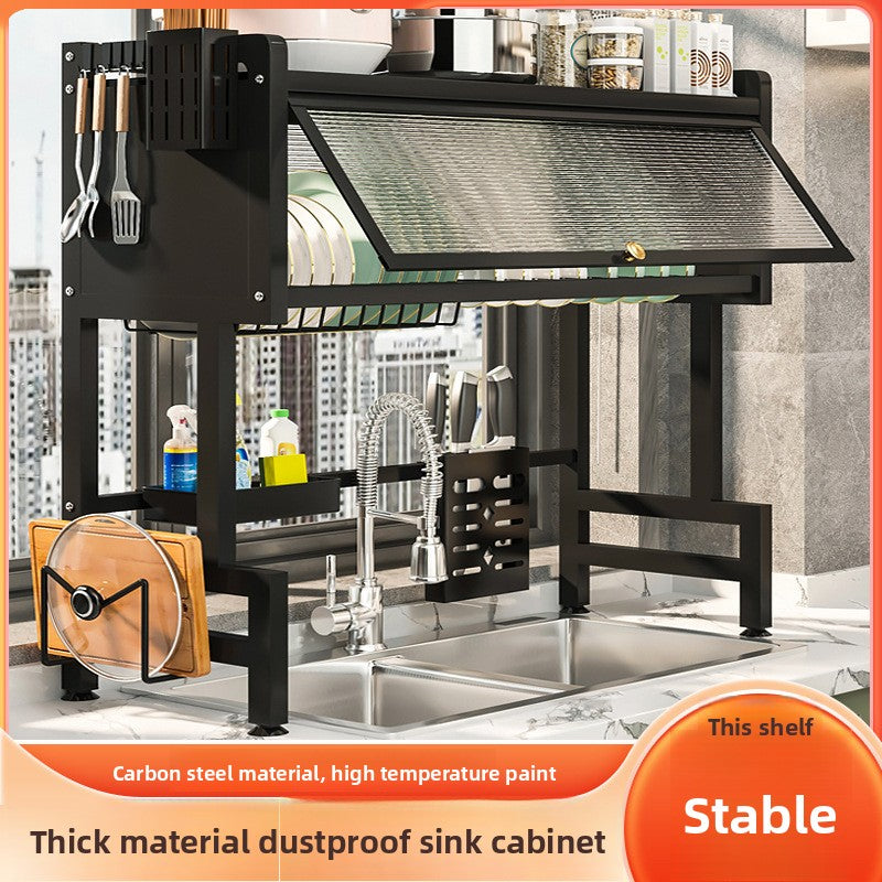 Household Dust-Proof Kitchen Shelf