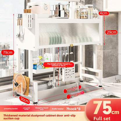 Household Dust-Proof Kitchen Shelf