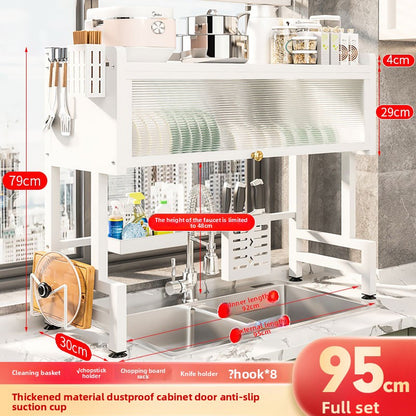 Household Dust-Proof Kitchen Shelf