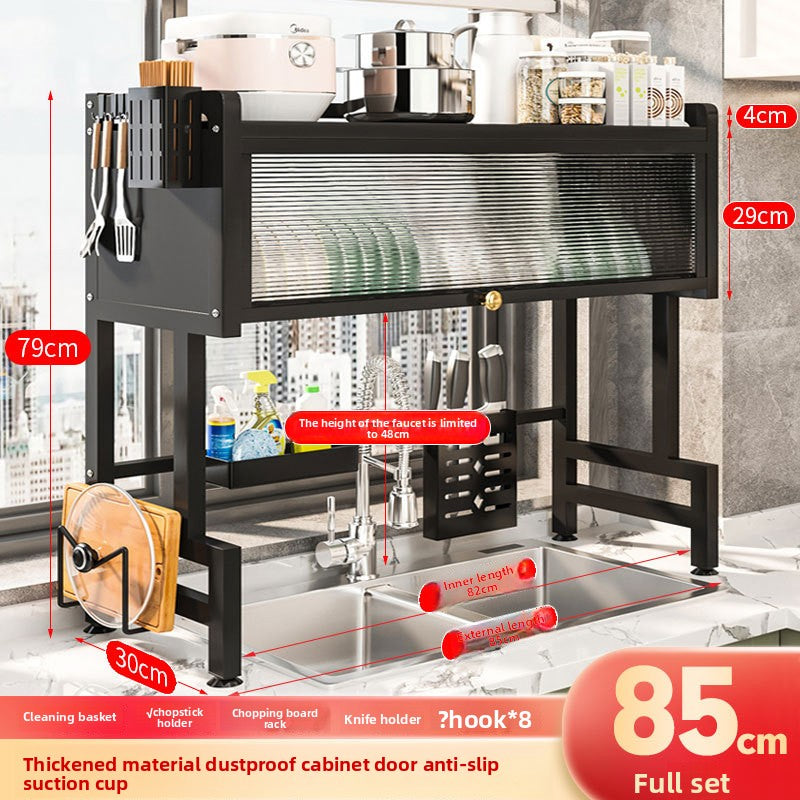 Household Dust-Proof Kitchen Shelf
