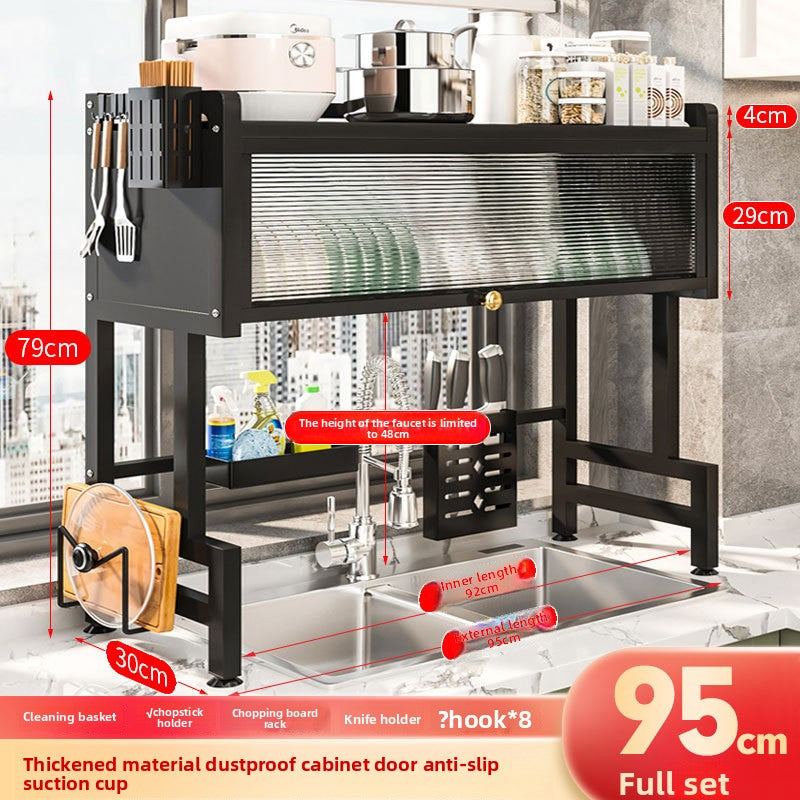 Household Dust-Proof Kitchen Shelf