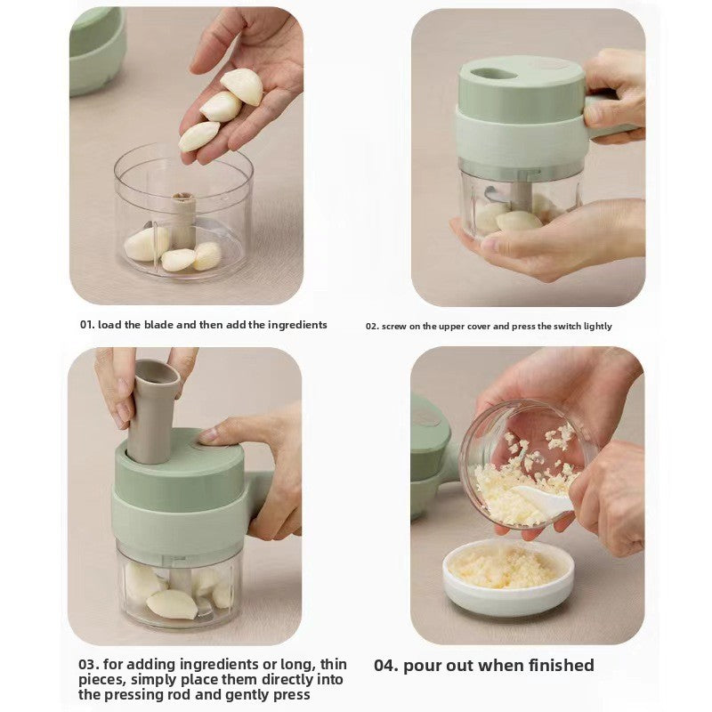 Household Electric Garlic Chopper with Handle