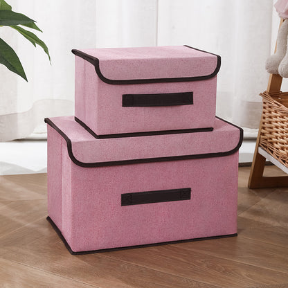 Household foldable fabric storage box