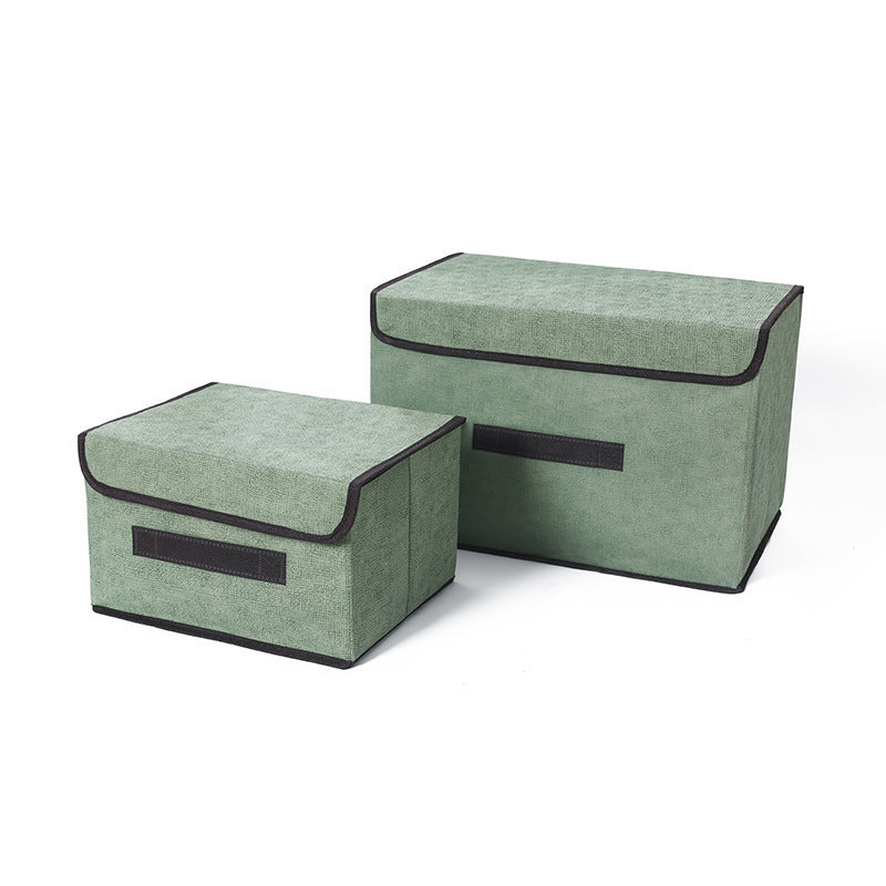Household foldable fabric storage box