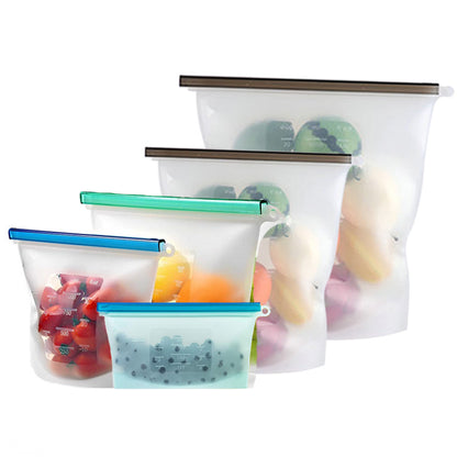 Household Food-Grade Fruit and Vegetable Storage Sealed Bags Silicone Preservation Bags
