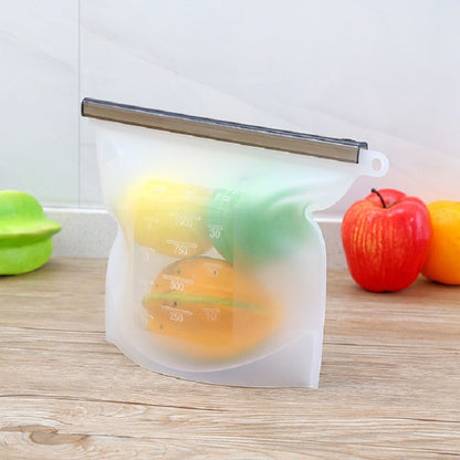 Household Food-Grade Fruit and Vegetable Storage Sealed Bags Silicone Preservation Bags