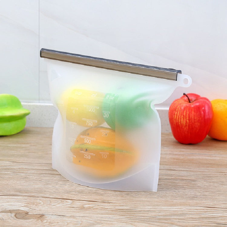 Household Food-Grade Fruit and Vegetable Storage Sealed Bags Silicone Preservation Bags