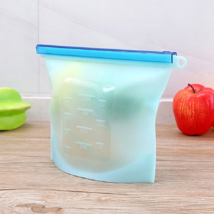 Household Food-Grade Fruit and Vegetable Storage Sealed Bags Silicone Preservation Bags