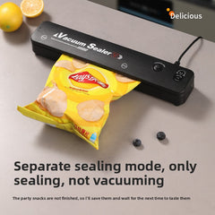 Black vacuum sealing machine