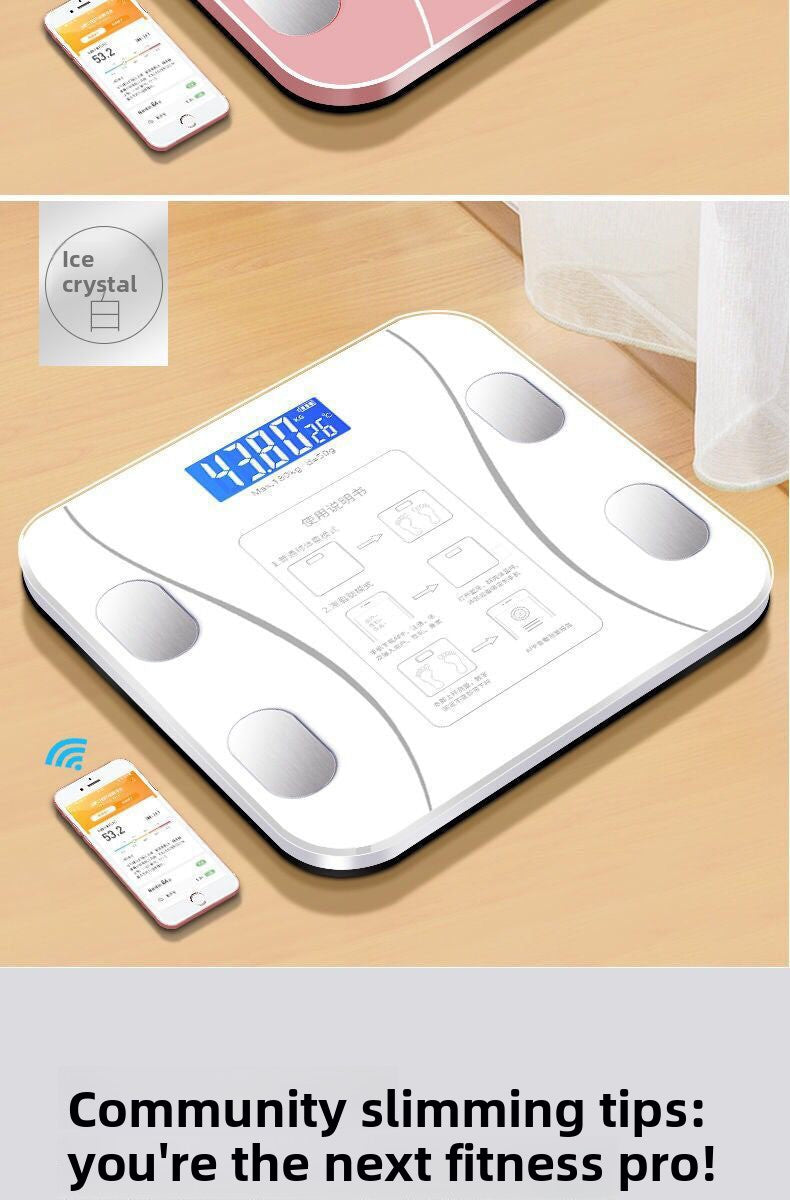 Household High-Precision Smart Body Fat Scale with Rechargeable USB and App