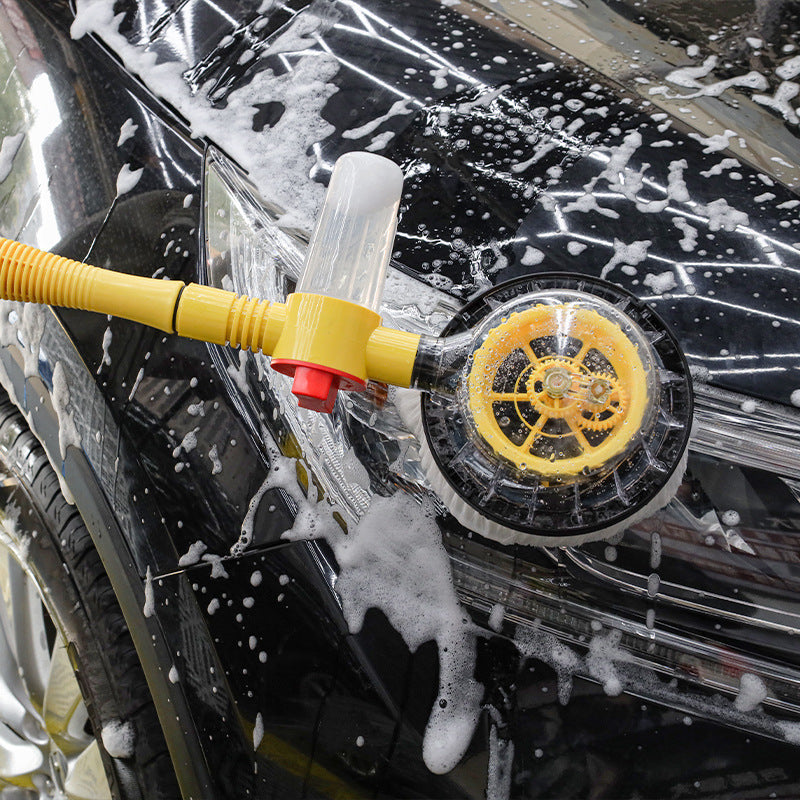 Household long-handled telescopic car washing brush