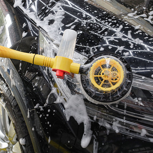 Household long-handled telescopic car washing brush