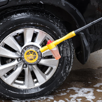 Household long-handled telescopic car washing brush