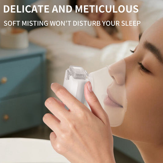 Household Medical-Grade Ultra-Large Mist Volume Nebulizer, Handheld Rechargeable Portable Silent Micro-Mesh Nebulizer Inhalation Device