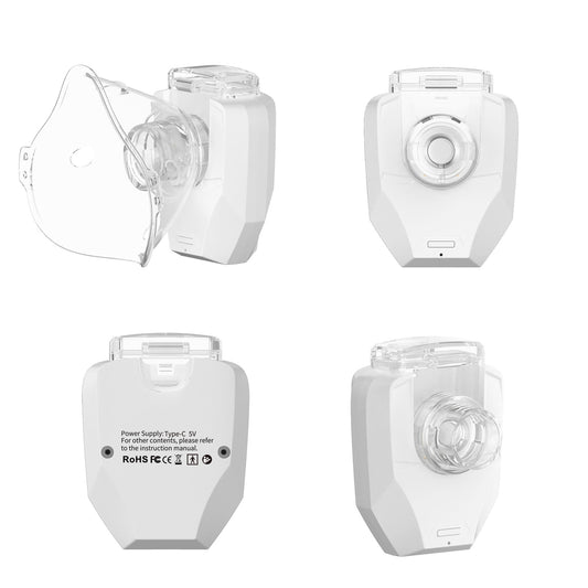 Household Medical-Grade Ultra-Large Mist Volume Nebulizer, Handheld Rechargeable Portable Silent Micro-Mesh Nebulizer Inhalation Device