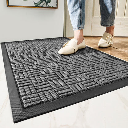 Household outdoor door mat rubber home carpet floor mat entrance door Nordic style commercial polypropylene non-slip foot mat