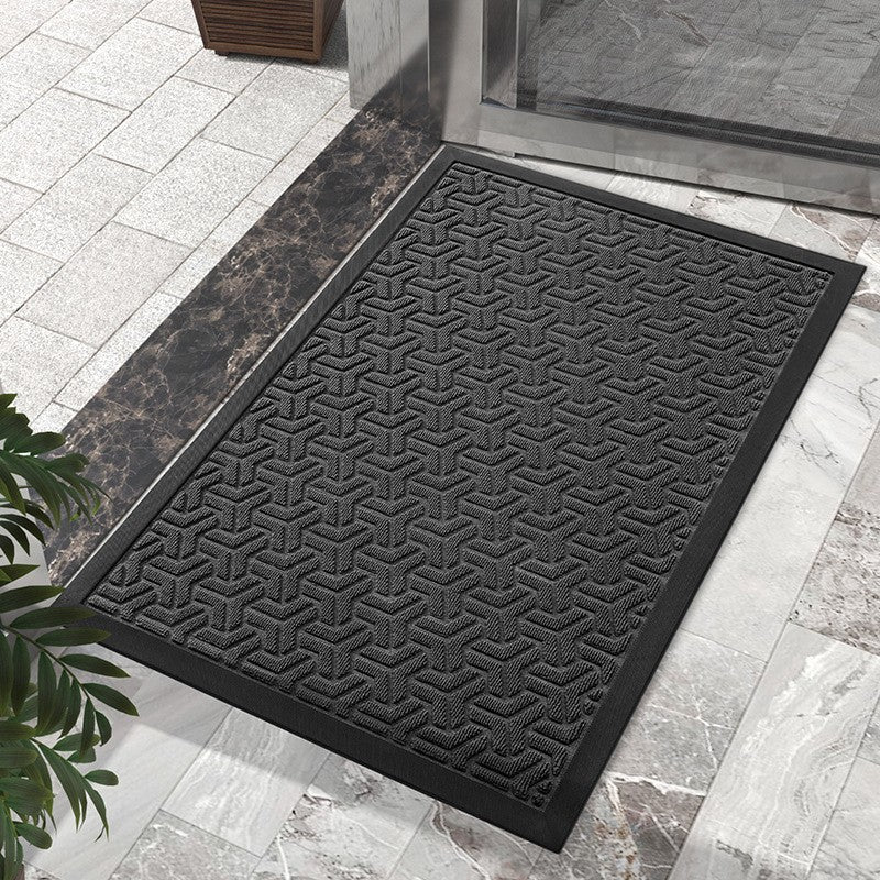 Household outdoor door mat rubber home carpet floor mat entrance door Nordic style commercial polypropylene non-slip foot mat
