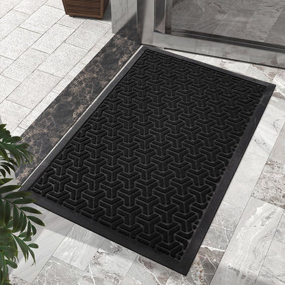 Household outdoor door mat rubber home carpet floor mat entrance door Nordic style commercial polypropylene non-slip foot mat