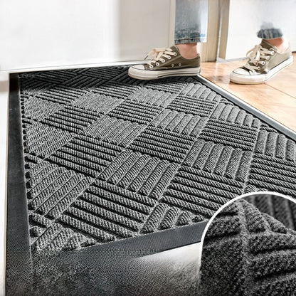Household outdoor door mat rubber home carpet floor mat entrance door Nordic style commercial polypropylene non-slip foot mat